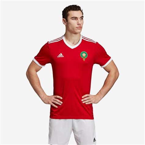 Adidas Marokko Fußballtrikot XXL Weiß/Rot Herren 